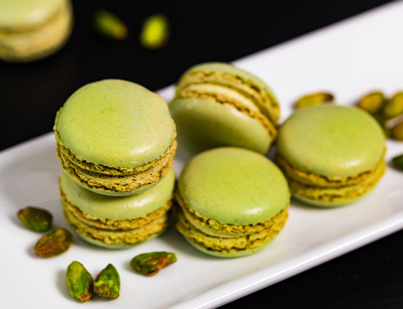 macarons vaniglia e pistacchio